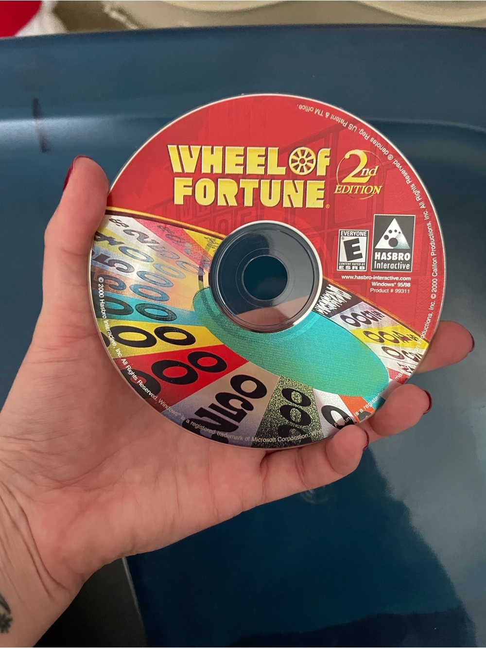 Vintage y2k Wheel of Fortune 2nd Edition Game Disc CD rom